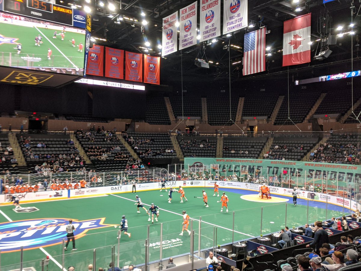 justin_paley's tweet photo. At @NYCBLive for my first @newyorkriptide game vs. New England Black Wolves #GetPulledIn #NLL https://t.co/HHte6gXeyF