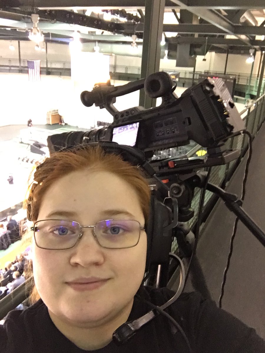 TopperStation's tweet photo. Congratulations to the Topper Station Crew for producing a great Acro &amp; Tumbling Broadcast. They work really hard 'behind the scenes' to capture and broadcast great moments for the University.  (Not pictured, Abi Vargo - Wireless Camera Operator). #TopperStationCrew https://t.co/oCxYihJNsJ
