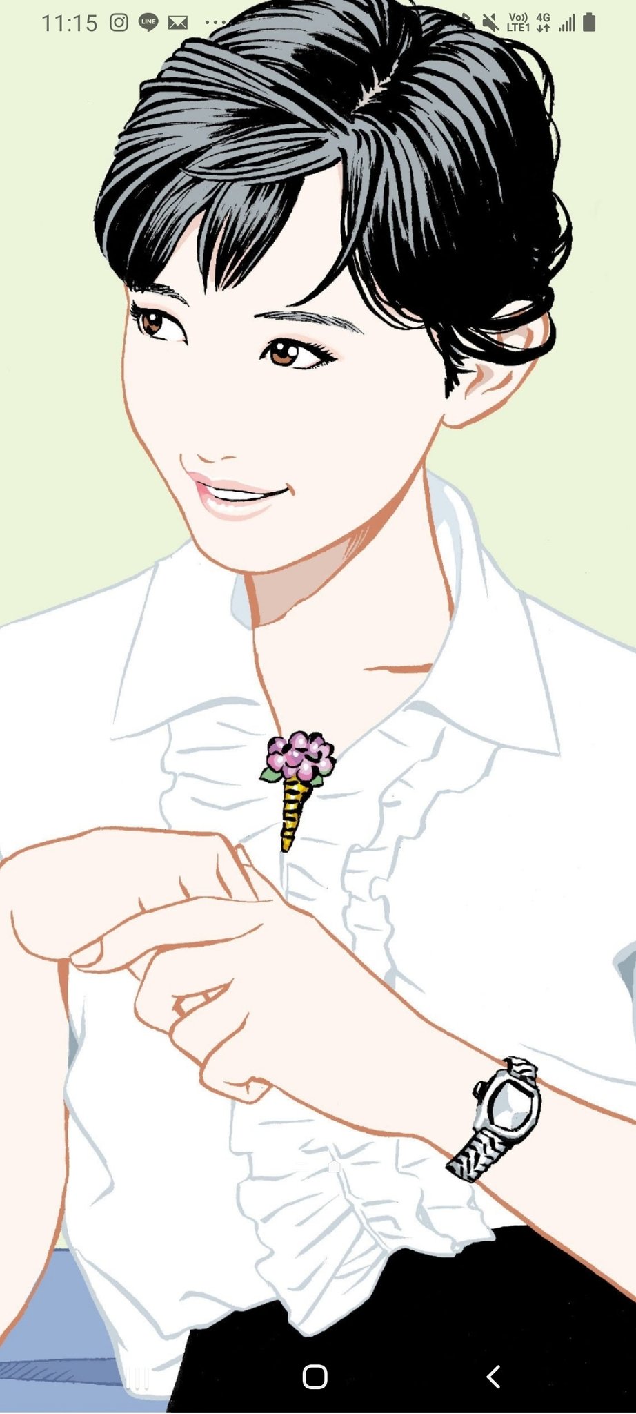 れにすけ 江口寿史先生がお描きになった芦川いづみのイラストを壁紙にしてみた T Co Yrdttdhyfo Twitter