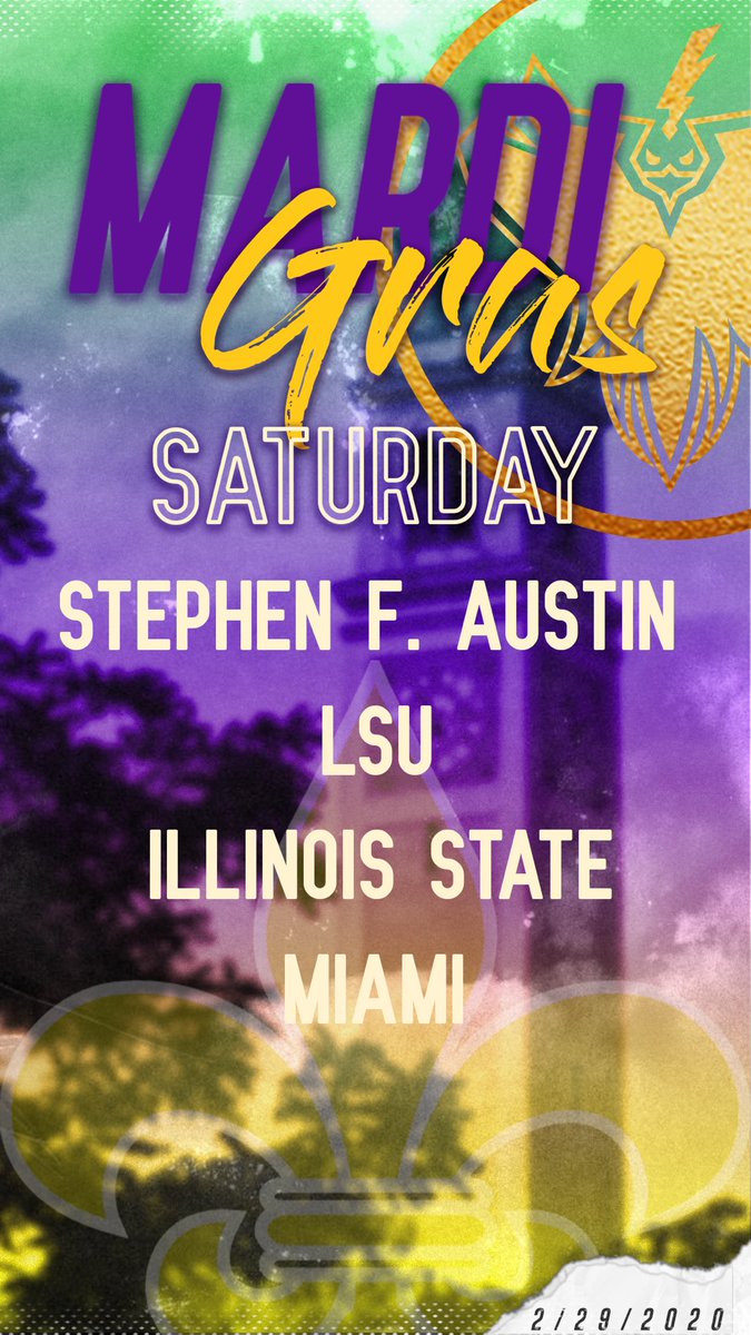 jsufirebird's tweet image. Birds have landed. 

Here’s tomorrow’s schedule. Starting bright and early @ 8:30 with SFA