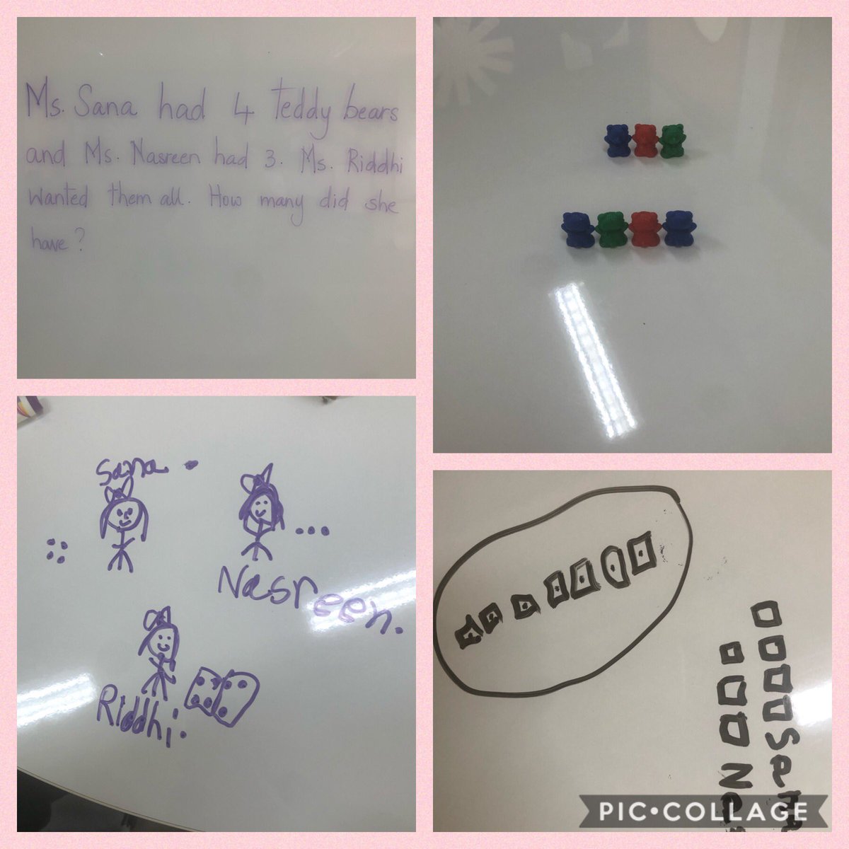 Trying out problem solving without teaching strategies! Students solved the given problem using their prior knowledge. When we learn with students!! #problemsolving #addition #mathtia <a href="/Amrita_EY/">Amrita Jaisingh</a> <a href="/virani_sana/">Sana Virani</a> <a href="/nehaminda/">Neha Minda</a> <a href="/veena_dsilva/">Veena Dsilva</a> <a href="/ey_ois/">OIS_EY</a>