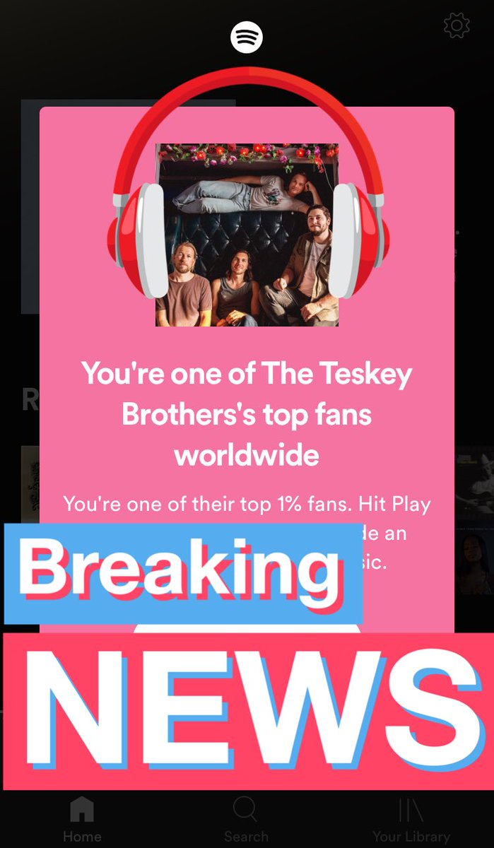 jessicafrater's tweet photo. Clearly I listen to the @teskeybrothers a lot! 🥳 Top 1%, I love their soul ❤️ sometimes they are the only thing keeping mine alive! I’m #socaughtup can’t wait to see them live 🎶 https://t.co/KvMaWSLHhp