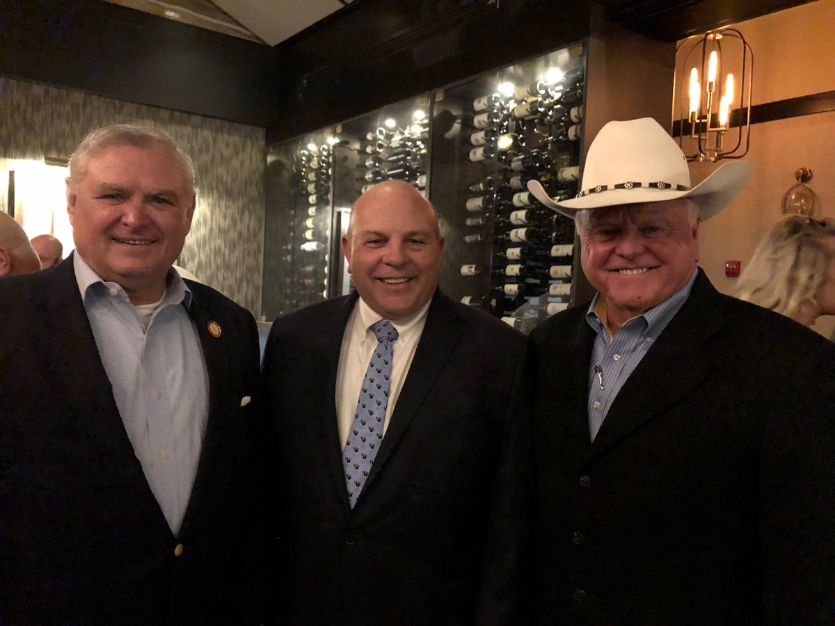 AlaAgriculture's tweet photo. During the @NASDAnews winter policy meeting, Commissioner Pate (left) visited with American Farm Bureau President @ZippyDuvall (center) and Texas Commissioner of Agriculture Sid Miller (right). @MillerforTexas #AllForAg https://t.co/46Cs4HLVYh