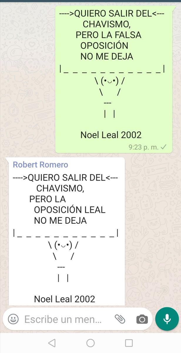Hasta en los grupos de WS estamos publicando la pancarta de <a href="/Noelleal/">Noel Alejandro Leal Rojas</a>