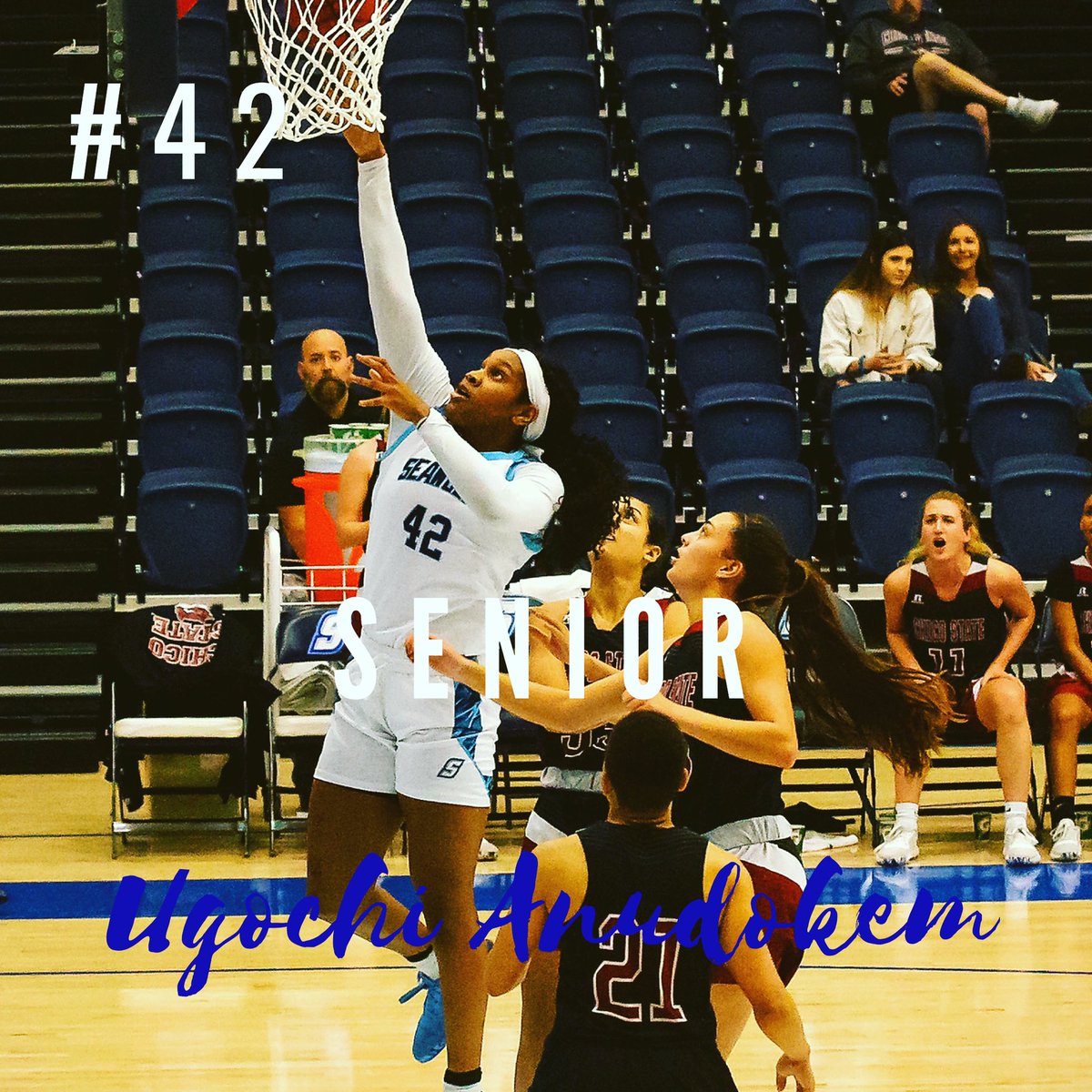 Celebrating Senior Ugochi Anudokem. Another 1000 point scorer!