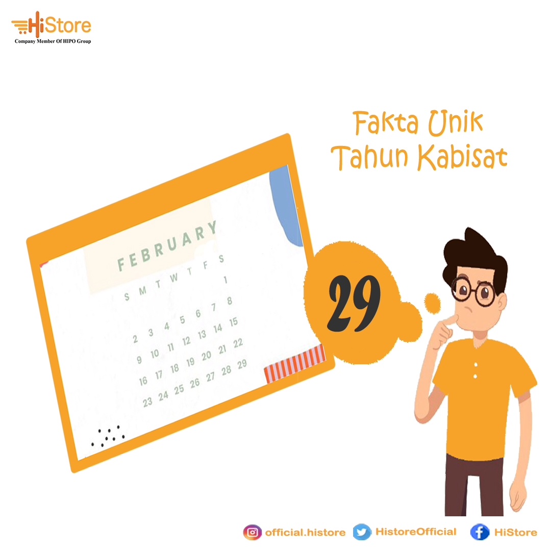 OfficialHiStore's tweet photo. Tahun kabisat
-Pertama populer di era kaisar Romawi Julius Caesar dengan bantuan astronom asal Alexandria, Sosiogenes.
-Jumlah hari dalam setahun bertambah satu hari dari 365 hari menjadi 366 hari dalam setahun.
-Terjadi untuk memperbaiki jadwal waktu bumi mengelilingi matahari. https://t.co/OPT6psxEXT
