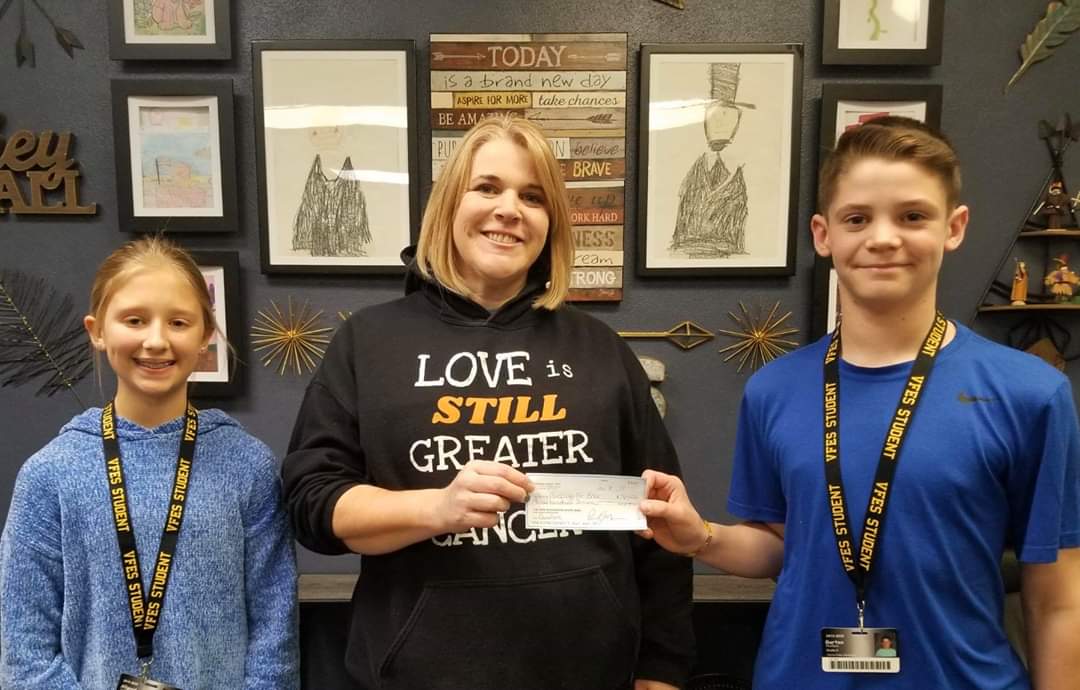 BlessingsBree's tweet photo. A special thank you to Vienna-Finley Elementary School for raising $307 for Bree’s Blessings through their monthly popcorn sales. They raised enough money to buy one child a wish gift! That is truly amazing!! https://t.co/No36UPTX60