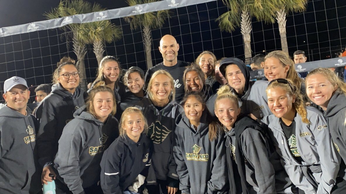 SaintLeoBeachVB's tweet image. Great opportunity to watch some Olympians play and fortunate that they were willing to chat with us after! Thanks @PhilDalhausser @NicklucenaFSU, and Lupo and Nicolai!