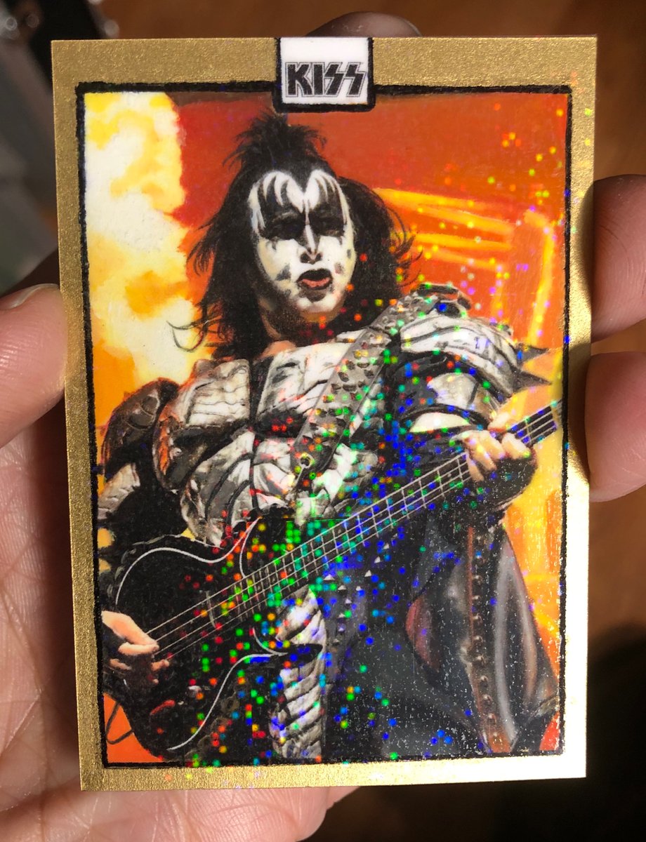 grahamart's tweet photo. Some @kiss sketch cards I did a while back @genesimmons https://t.co/1aba97uGin
