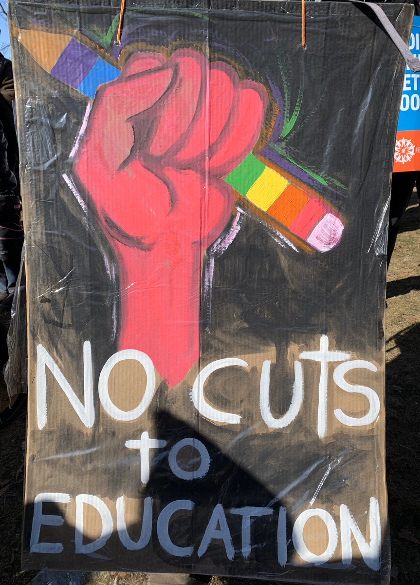 #Istrikebecause much of what I have and am comes from the education I received in public ally funded schools.  At times, school saved my life. ALL students today deserve the same benefits &amp; opportunities. We need MORE FUNDING not less! Stand up &amp; fight back!