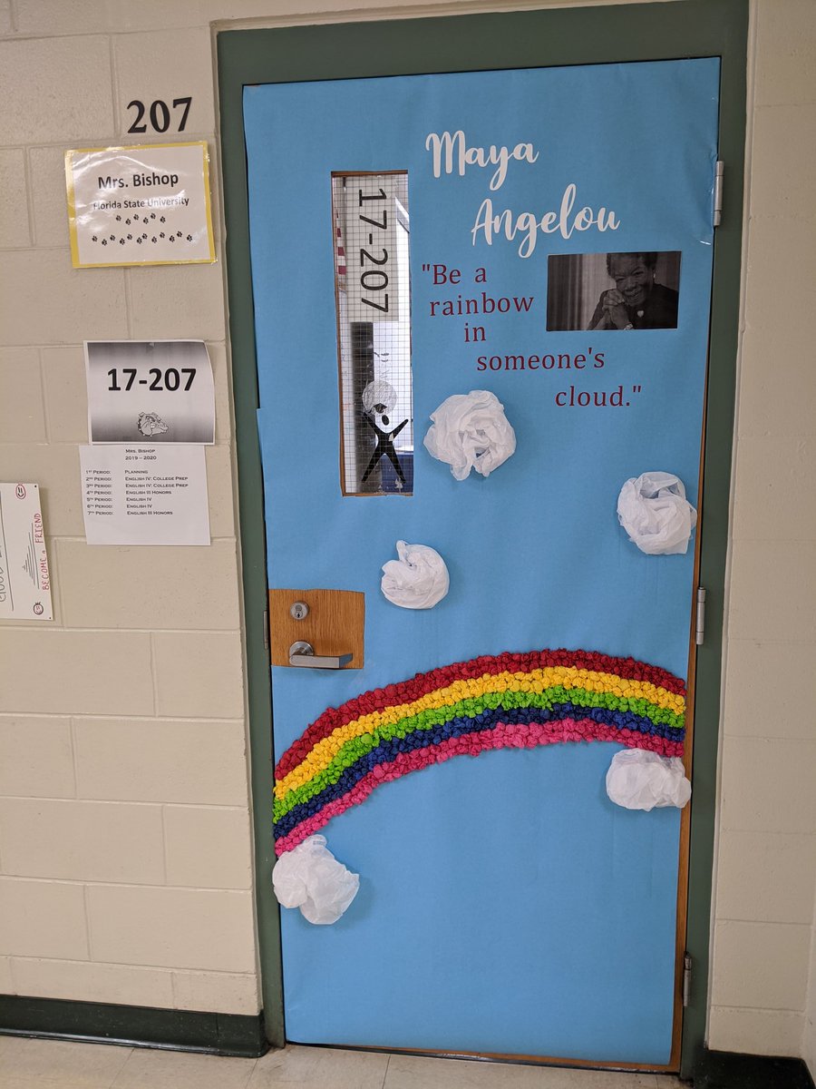 JenkinsTonyia's tweet photo. Door decorations for Black History Month @delandbulldogs #WeAreDeland https://t.co/Arg88EBPnn