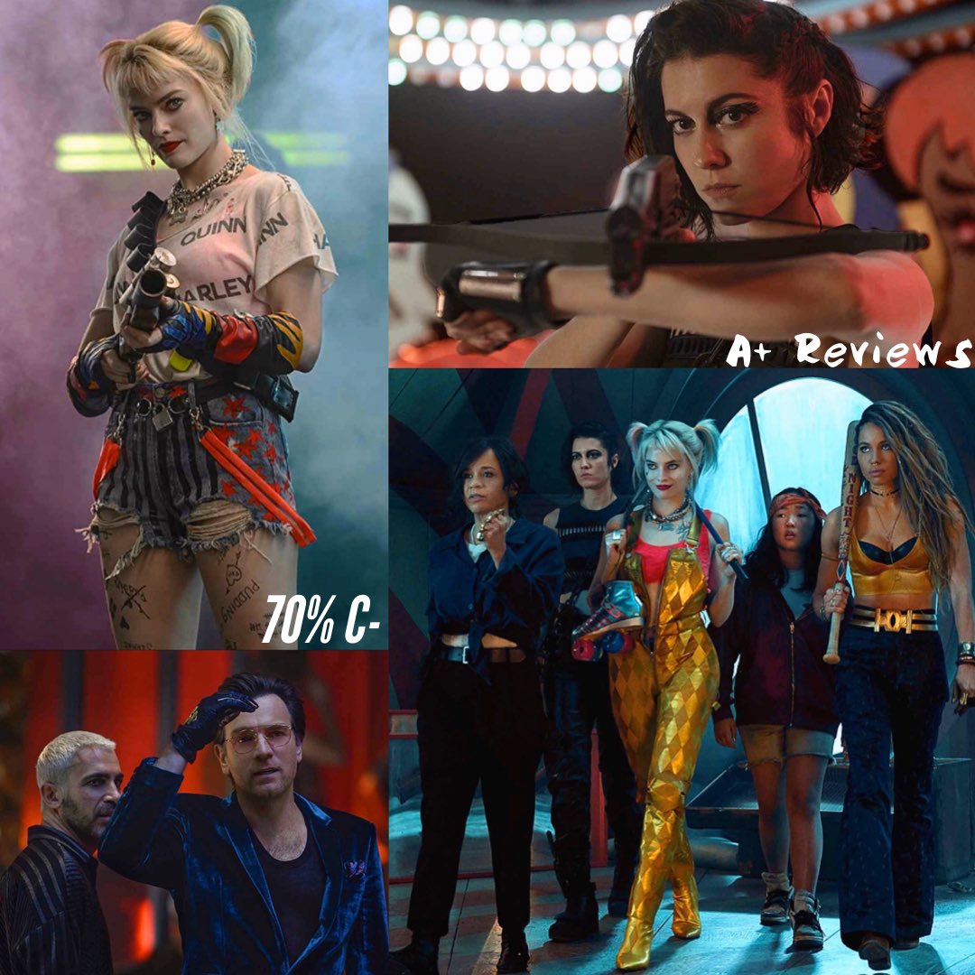 AReviews3's tweet photo. Birds of Prey and the Fantabulous Emancipation of One Harley Quinn    

Margot Robbie is perfect, Mary Elizabeth Winstead is great, and Ewan McGregor has a blast; the rest is ok.  #birdsofprey #harleyquinn #margotrobbie #ewanmcgregor #dc #comics #movies #girls #greatfilms01 https://t.co/WiPCUwZ00g
