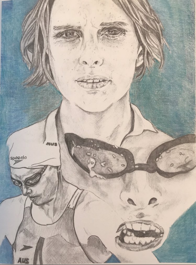 crinny17's tweet photo. Progression drawing of the wonderful @leisel_jones from #VictressBook 🏊🏼♀️🥇
Funds from the book go to the #KindnessFactory & #Grassroots cricket. Link 👇🏽💜
https://t.co/rWs47JNbr4 https://t.co/u41p7oYlaE