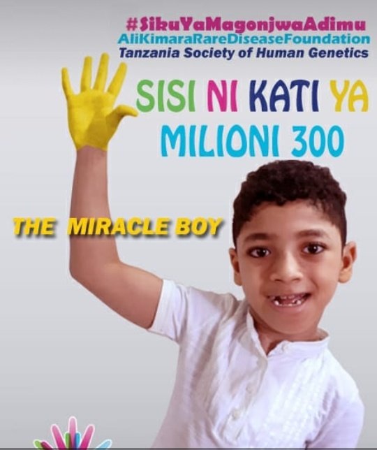 #RareDiseaseDay in #Tanzania will be commemorated at @SerenaHotel #DaresSalaam 

Thanks to Ali Kimara Rare Disease Foundation and Tanzania Society of Human genetics.

#RareIsStrong