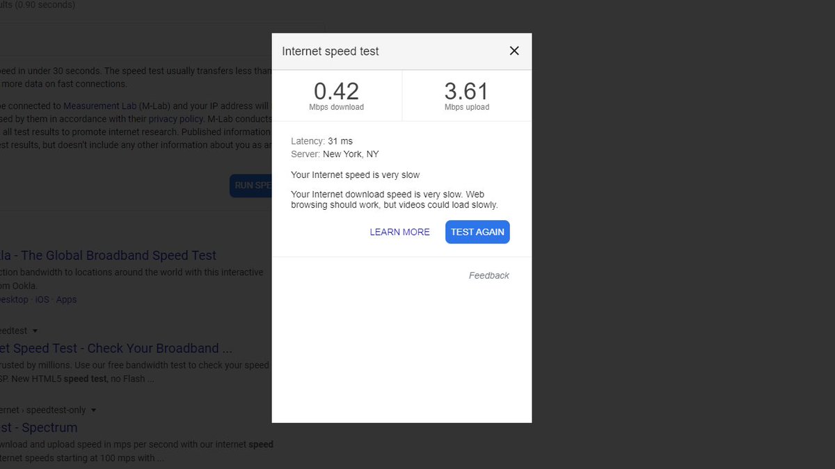 RNC76's tweet photo. @comcastcares two days of terrible bandwidth... https://t.co/kQycdXrxCW