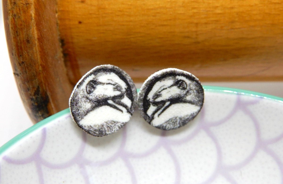 buck_lj's tweet image. Dormouse Stud Earrings - Cute Animal Jewellery - Gift For Wildlife Lover - Shrink Plastic. tuppu.net/47b25c49 #Slumbermonkey #Etsy #RoundStuds
