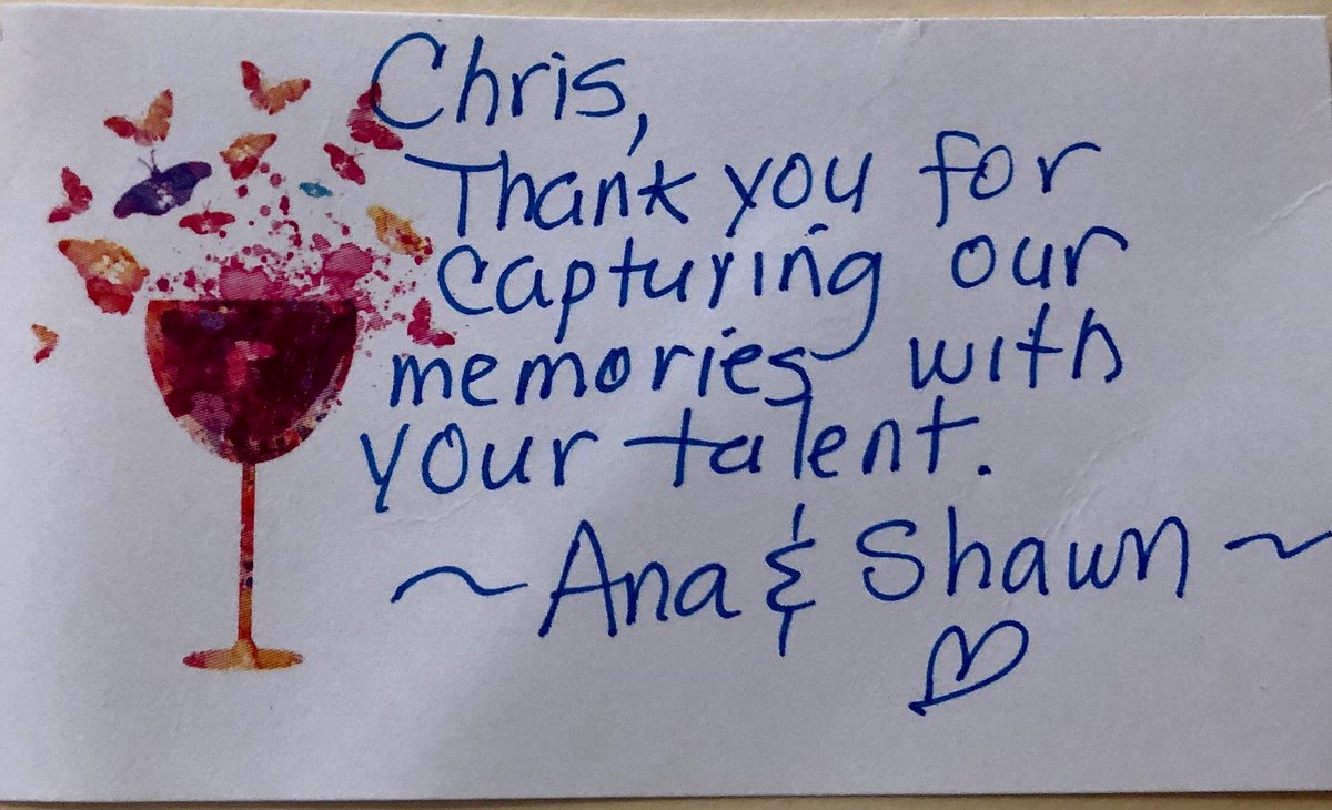 chrisgillyard's tweet photo. A little thank you from one of my couples. They are the best! #lovebirds #theknotpro #weddingseason #wedding #weddingwire #weddingphotographer #floridawedding #flwedding https://t.co/9F5KT3TpVN