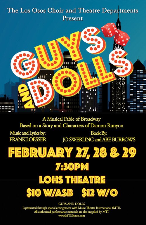 DramaLOHS's tweet photo. Wish you were here! Night 2 of Guys and Dolls! Come tomorrow for closing night performance! https://t.co/rGUhOBUB2k
