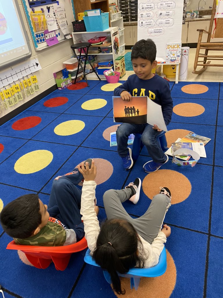 Reading to friends during guided reading groups. I love seeing my students working together! #kindergarten <a href="/ClarkCreekSTEM/">Joey Moss</a>