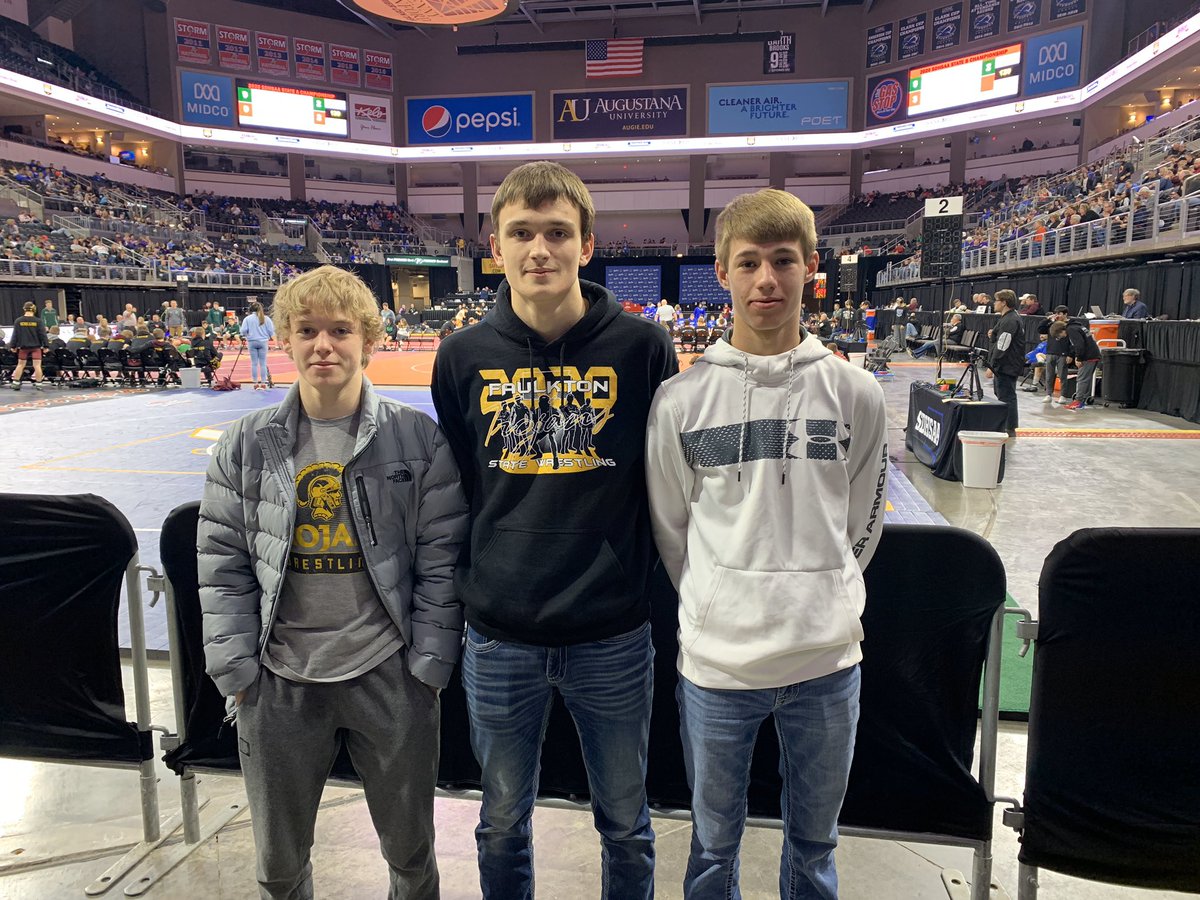 shaynegeditz's tweet photo. Three state place winners wrestling tomorrow.  Gage M and Parker in wrestlebacks.  Gage C in the finals. https://t.co/A8WFOVwiSE