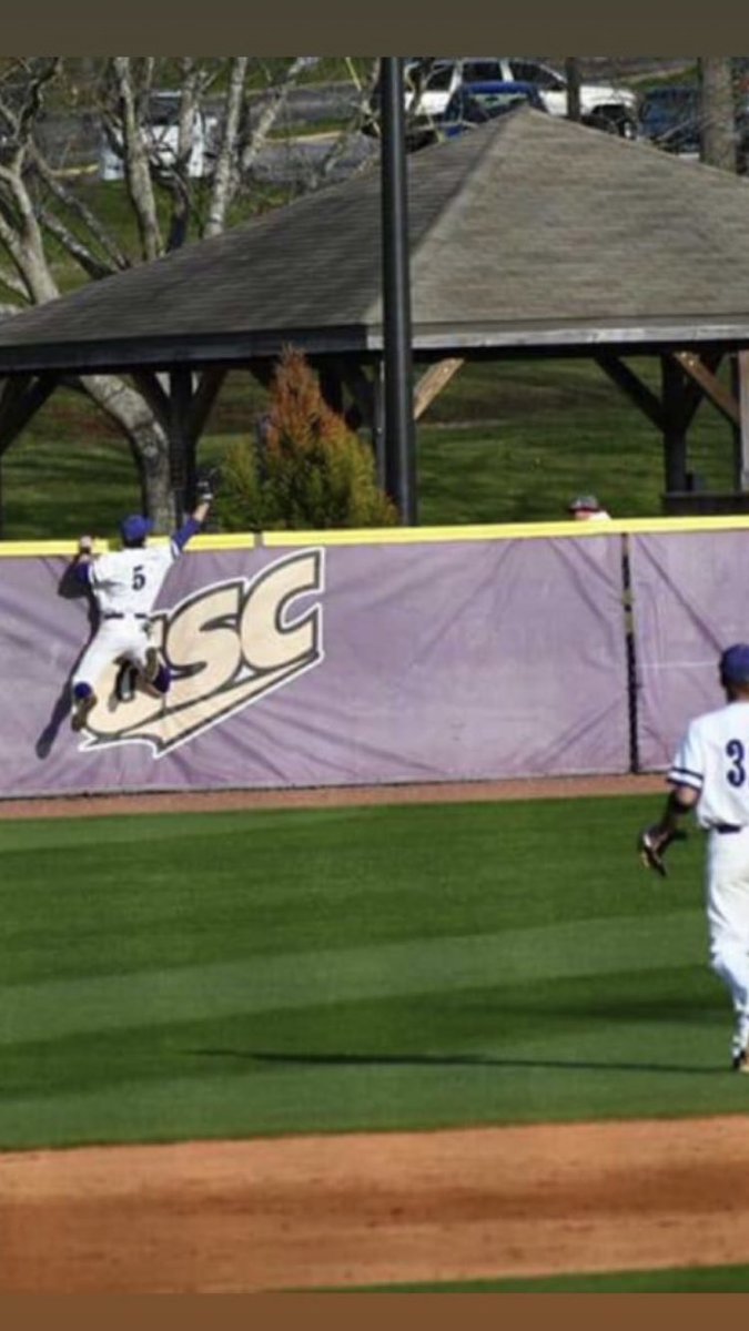UMoTownBaseball's tweet image. @AceAwbrey30 robbing a HR in today’s game!