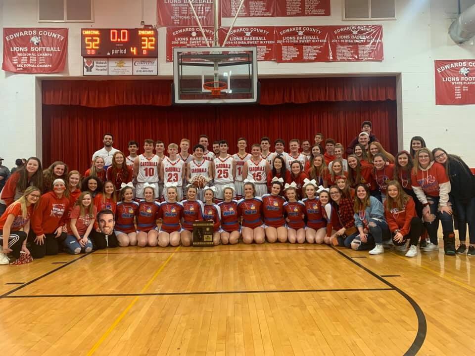 Your Cardinals are regional champs! The boys improve to 30-3 and will move on to NCOE for sectionals! #TrophyHunting 🏆