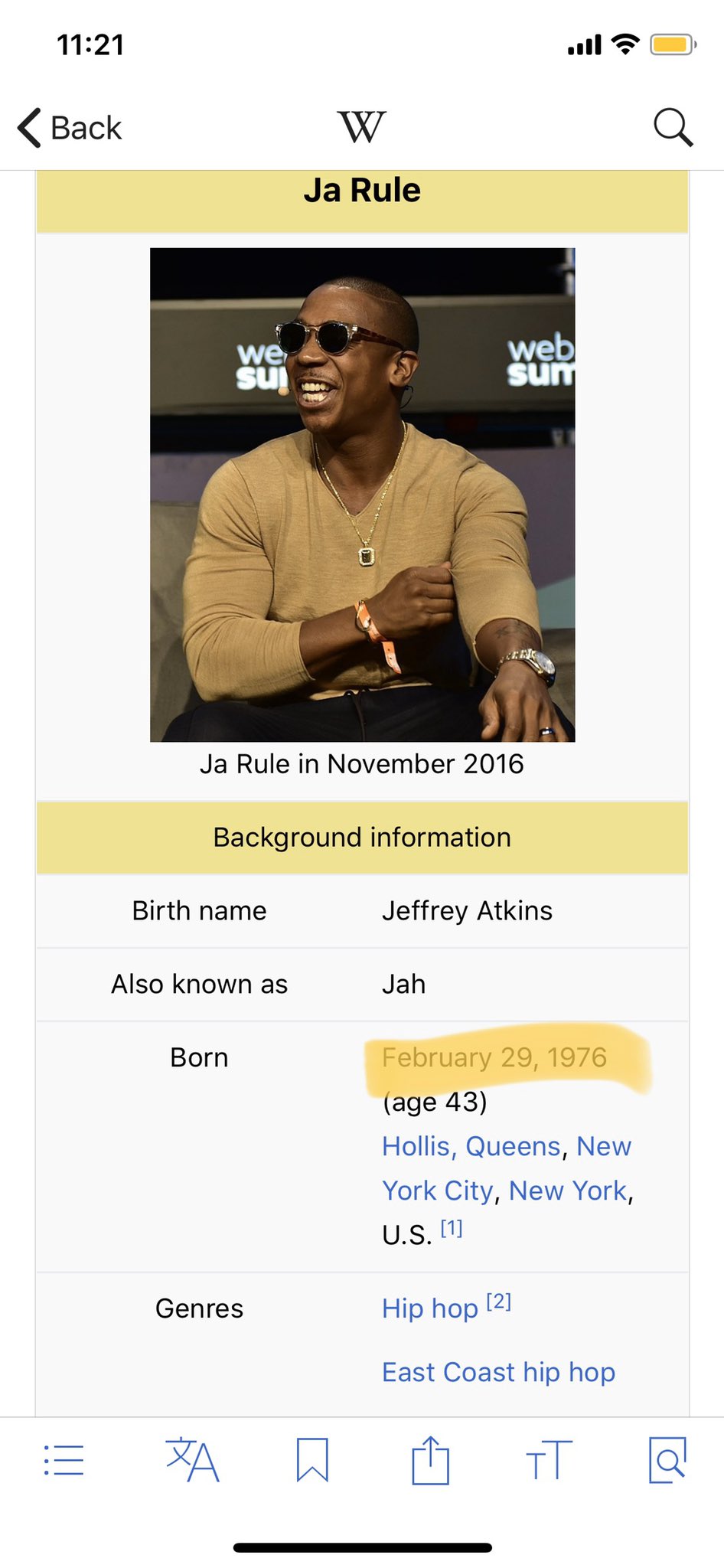 Tomorrow s a big day! Happy Birthday Ja Rule 
cc: 