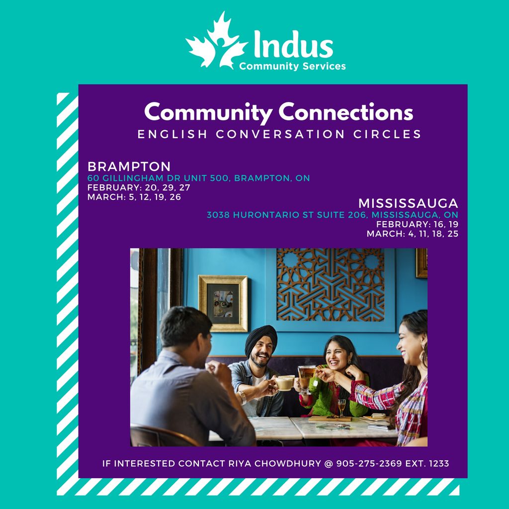 Thank you to everyone who took the time to join our #ComputerWorkshop & our #English #ConversationCircle yesterday at our #Indus #Brampton location. We hope you learned a lot! If you'd like  to join our next #CommunityConnections #workshop, please check out the posters attached!