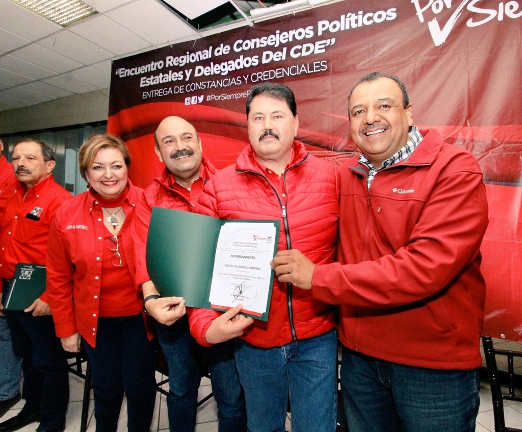 Al mejor PRI de #México pertenecen los mejores priistas de #Coahuila, como <a href="/Sergio_V_C/">Sergio Villarreal C</a>, a quien nombré Delegado de Operación Política del CDE <a href="/PRICoahuila/">PRI COAHUILA</a> para el municipio de #Progreso, con el propósito de perfeccionar cada detalle, para volver a ganar.