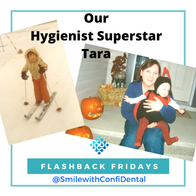 Flashback Friday Spotlight - Our Hygienist Superstar Tara!😁
She's a dedicated &amp; proud mother, loving wife, gifted and beloved dental hygienist and valued member of our ConfiDental Crew!❤️
#SmilewithConfidental #yycdental #yycdentist #calgarydental #calgarydentist #yychygienist