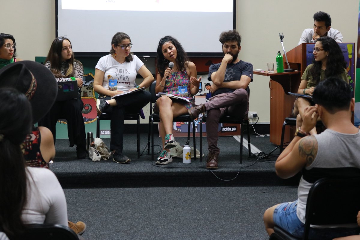 Actua_Pe's tweet photo. Tatiana Fernández, activista de @TierraLibreC: "Líderes y lideresas sociales son asesinadas en #Colombia. El estallido social del continente en crisis llevó a un paro nacional con persecución y violencia estatal" https://t.co/yaOcbE76Ii #LabNacional2020 #ActúaPe https://t.co/XriAwjzbnc