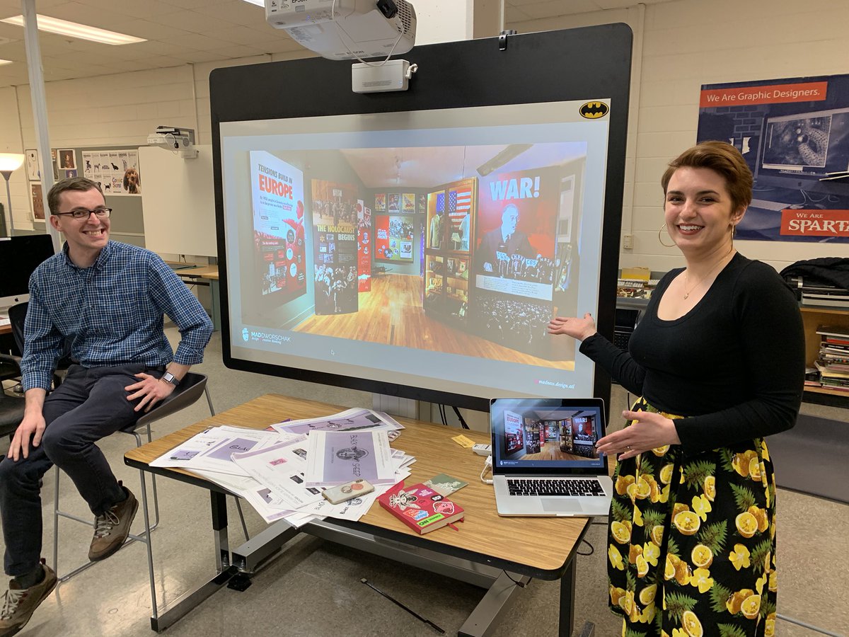 Great classroom presentation today by two of my awesome former students, Mad Dworschak and Mark Ziemer, for North Springs’ College and Career Expo. #NSSpartans #NorthSpringsCTE #FCSCTE