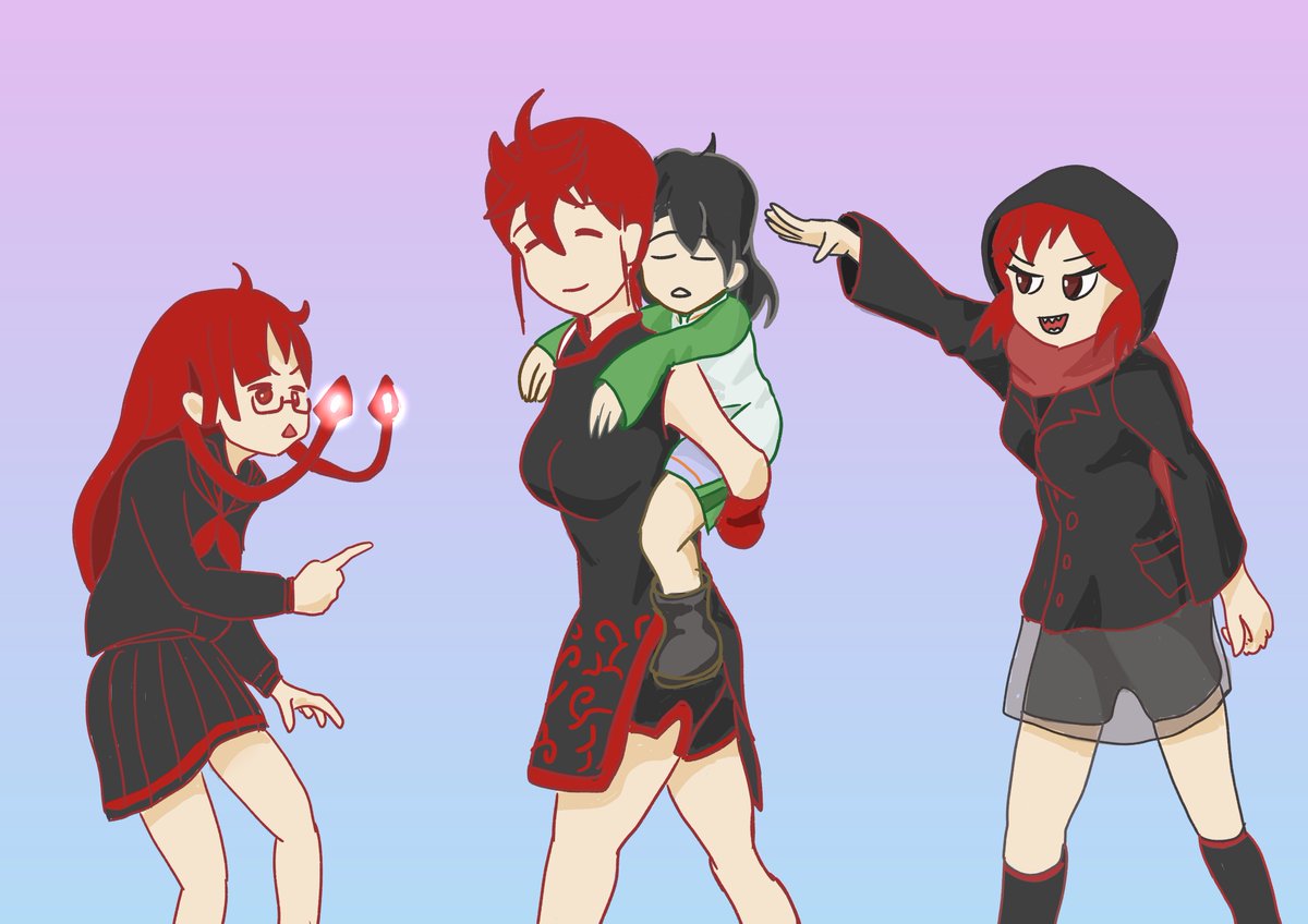 さいしょのひとは分割後 記憶の葉の中で眠りに落ち 後から来た三姉妹は名前も分から Khaki 絵描きアカのイラスト