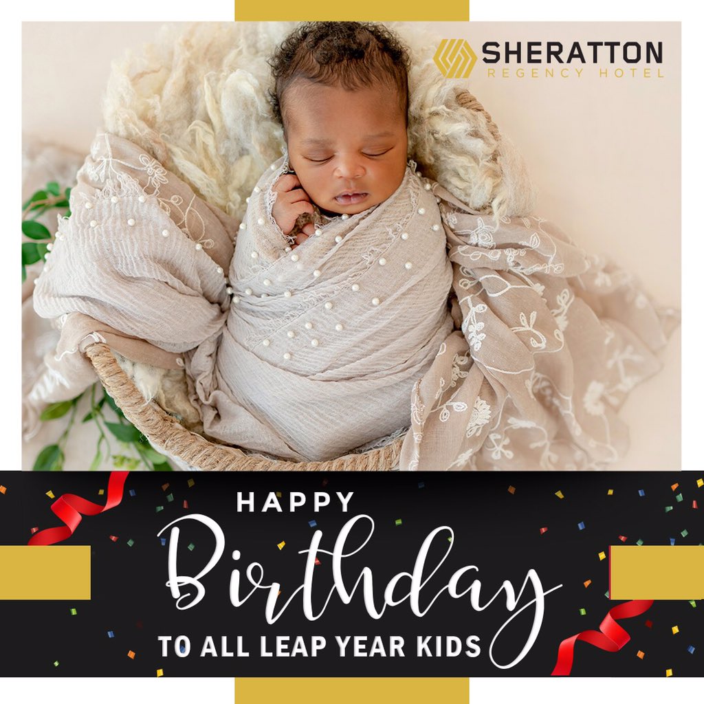 HotelSheratton's tweet photo. A Birthday So Awesome,The World Can Only Handle It Once Every 4 Years.😎😎
.
.
.
#February29th #LeapDay2020 #LeapYear #sherattonregency https://t.co/vHxx9AhHeQ