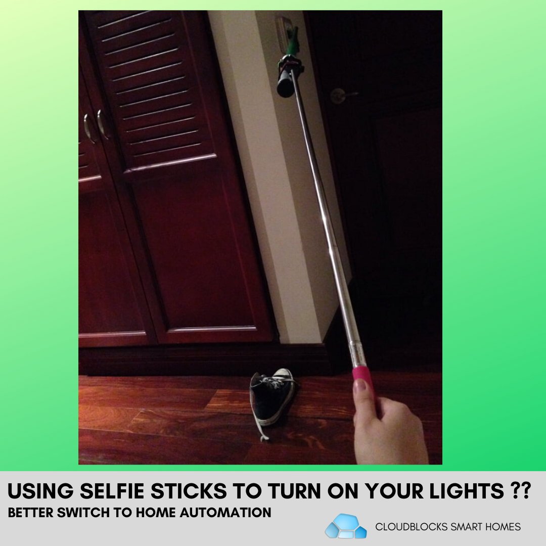 cloudblocks_cb's tweet image. Using Selfie Sticks To Turn On Your Lights?

#homeautomation #homeautomationsystem #smarthomes #homeautomationindia #IoT