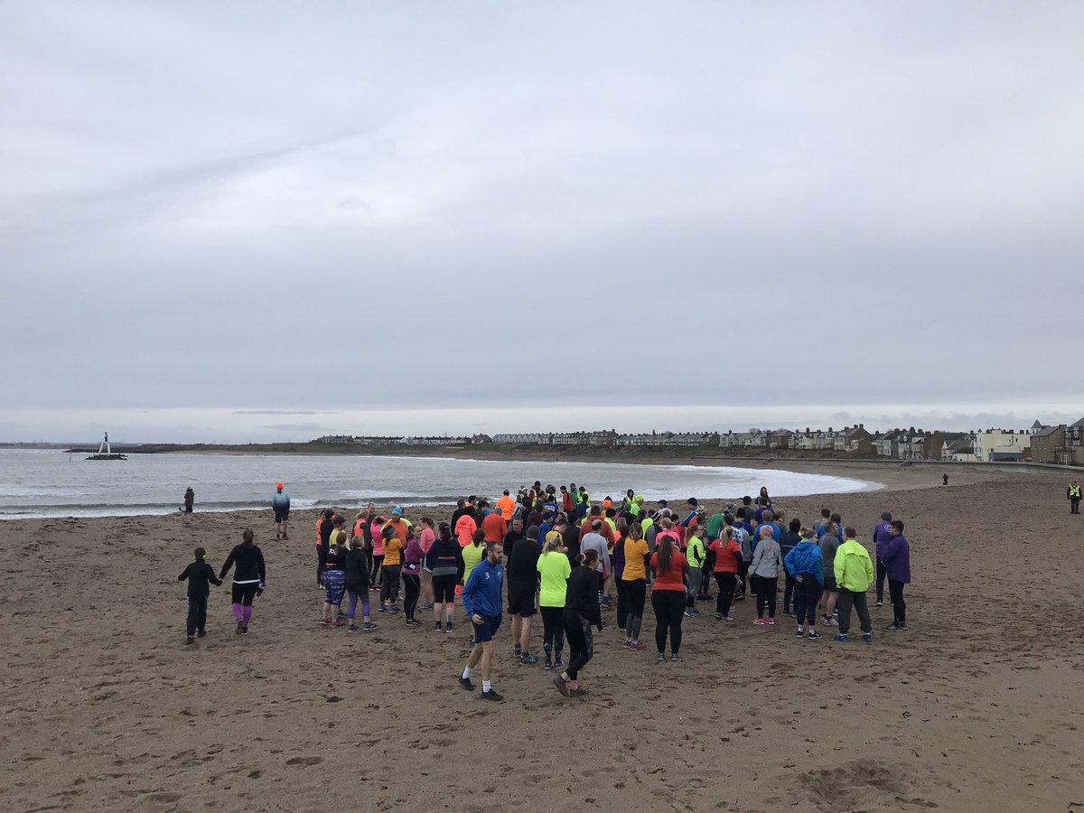 This has to be one of the best <a href="/parkrunUK/">parkrun UK</a> <a href="/parkrun/">parkrun 🌳</a> start lines! Superb from <a href="/nbtsparkrun/">Newbiggin-by-the-Sea parkrun</a>! 🏃‍♂️🏃🏻‍♀️