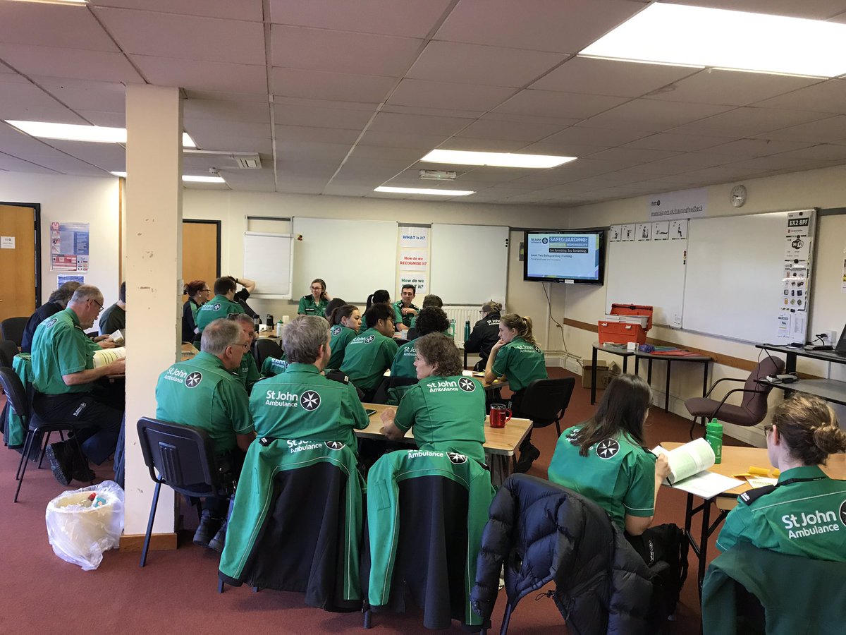 It’s been an early start but it’s worth it to deliver our #Safeguarding Level Two course to our fantastic <a href="/stjohnambulance/">St John Ambulance England</a> volunteers here in Exeter #WestIsBest @KatKujawska <a href="/SJA_SGTeam/">💫 Safeguarding Team 💫</a> @SJAVolTraining @makins_carl <a href="/KibbySja/">Amber Kibby SJA@SJA_HD_EPD(W)</a>