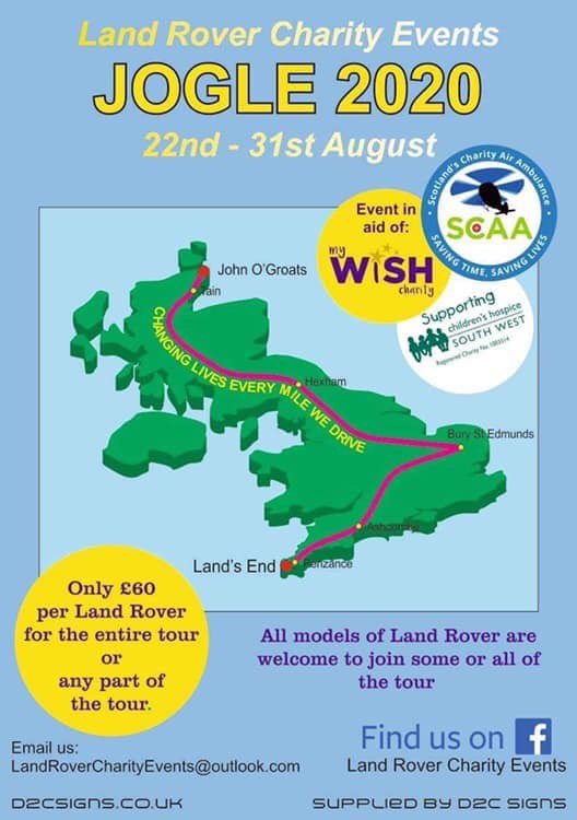 LandCharity's tweet photo. 10 days John O Groats to Lands End. Rest days so you can explore each area. 5 camping stops https://t.co/ZkjtyUCKc3