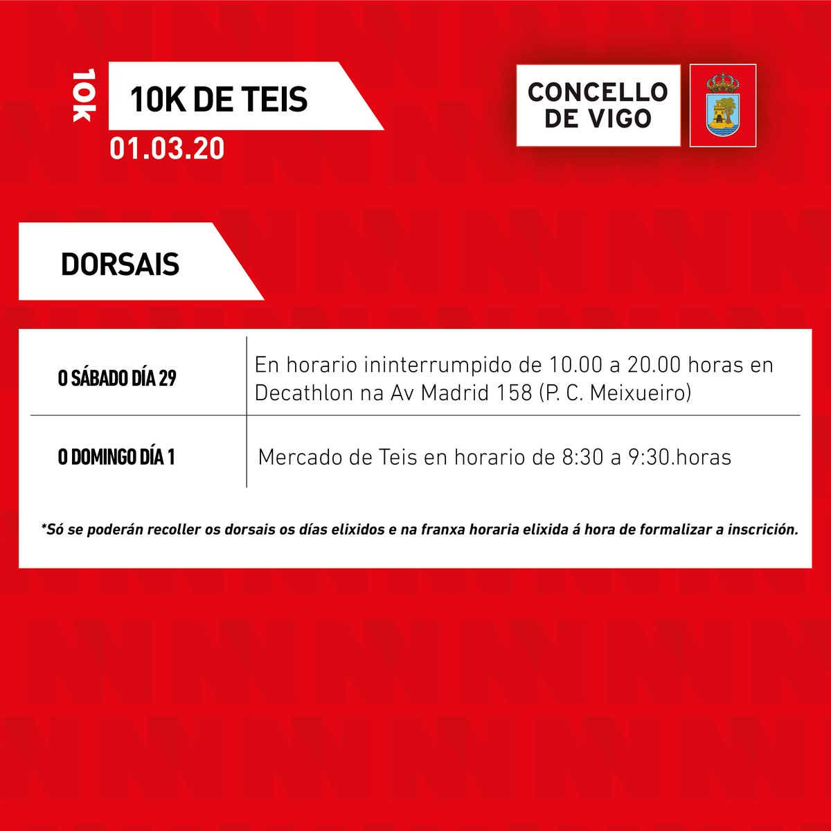 🚨ENTREGA DE DORSAIS‼
#CarreiraPopularTeis20