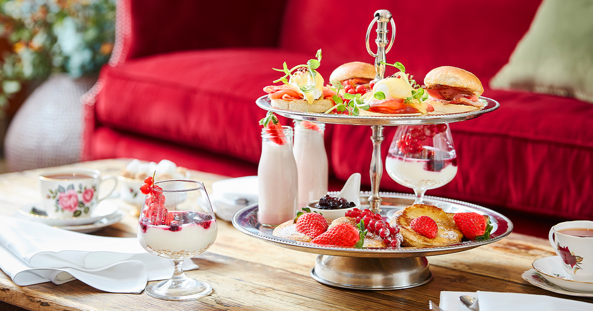 Treating Mum? Grandma? Mother-in-law? or even Dad? Our decedent, but well-deserved mini brunch is perfect for everyone. Served from 11am-1pm on a tiered stand, we present mini sweet &amp; savoury classics for a new take on mid-morning indulgence ❤️🥞🥂 #mothersday #afternoontea