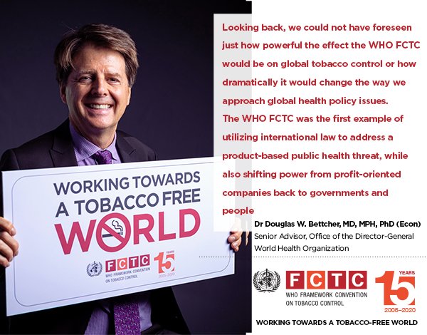FCTCofficial's tweet image. Dr. @DougBettcher was one of the key figures involved in the negotiations of the treaty.
Thank you Dr. Douglas Bettcher for joining us in the celebration of the #FCTC15Years !
#UNTobaccoControl 
#FCTCSavesLives