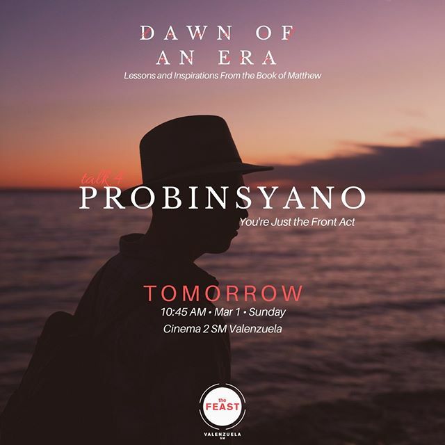 feastValenzuela's tweet photo. Come and join us tomorrow as we celebrate the first Sunday of Lent! We continue the series, DAWN OF AN ERA with Talk 4: “PROBINSYANO” 10:45 am @ Cinema 2 SM Valenzuela.  See you there!⠀
#YouAreLoved #TheFeast #FeastValenzuela https://t.co/dPjqDYshJ7 https://t.co/oNYtNB2VRz