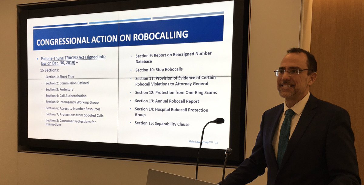 pjmacres's tweet photo. Coronavirus is serious, so too is the TRACED Act. Great FCBA CLE on Thursday. https://t.co/GAKsVaG6G9
