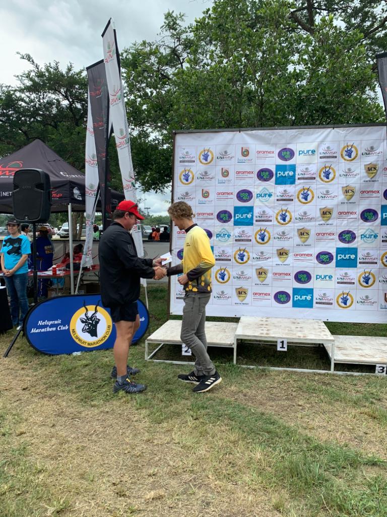 chrisjcherry's tweet photo. Yay. What a great surprise to win my first ultra at the Uniwisp 50k this morning. Great race. Well organised. Good down Comrades prep 👌 @MR_RunningClub @32Gi @UNIWISPSA https://t.co/YVa8imWiUs