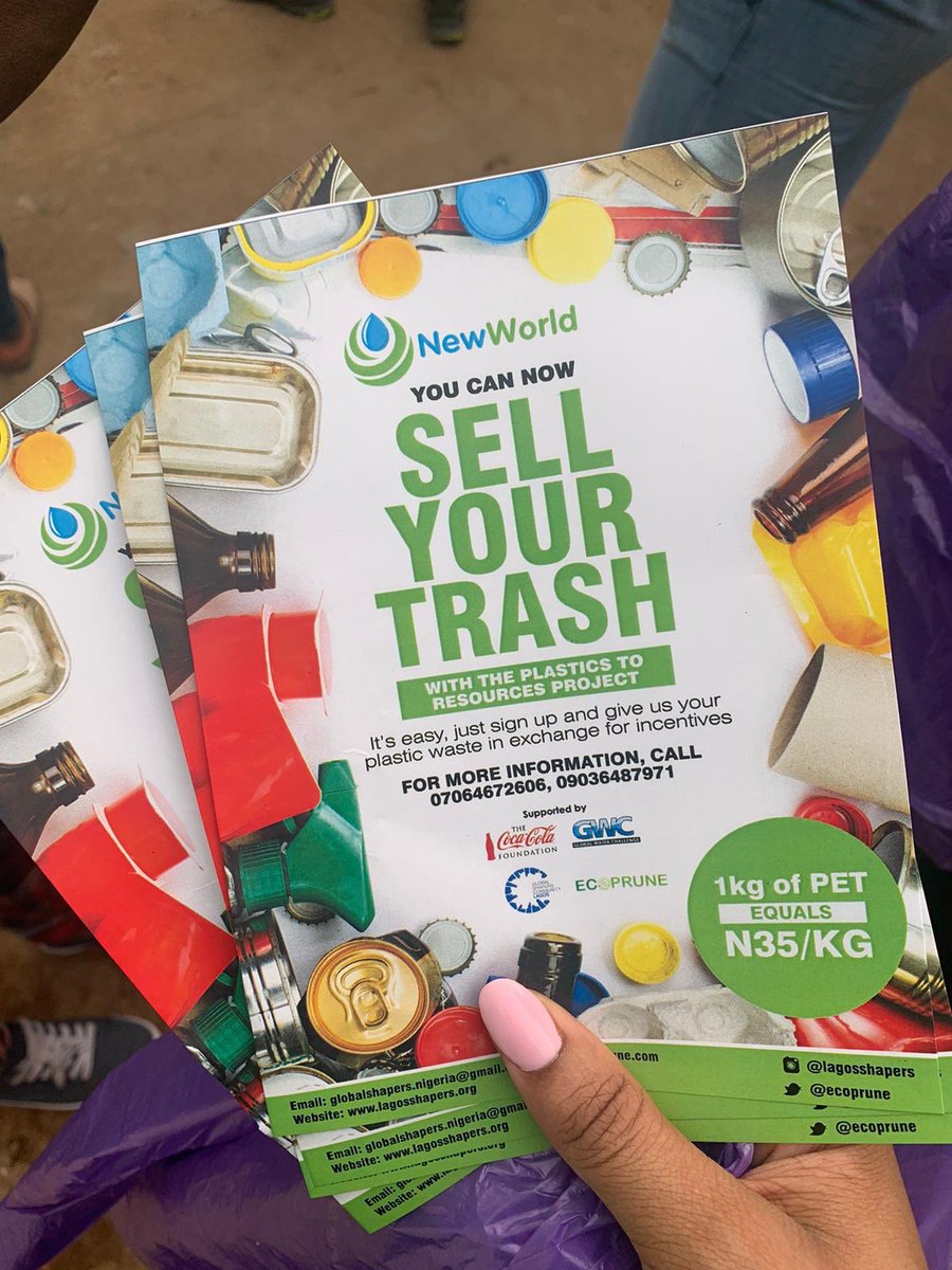 LagosShapers's tweet photo. #PLASTICSTORESOURCES (P2R)
#P2RNaija #RecyclingPlastics #NewWorldProgramGrant #LagosShapers #GlobalShapers #GlobalShapersCommunity #NWP #CocaColaFoundation #GlobalWaterChallenge https://t.co/3Cd2NR62dk