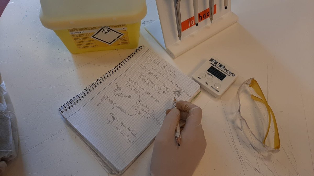 escolapiasSE's tweet photo. APRENDER HACIENDO #Learning #ByDoing. Nuestro alumnado de 4° manipula herramientas y técnicas de #investigación biomédicas aplicadas a la investigación de la vacuna contra el #VIH @CaixaForum https://t.co/Wk6GX6sgwx