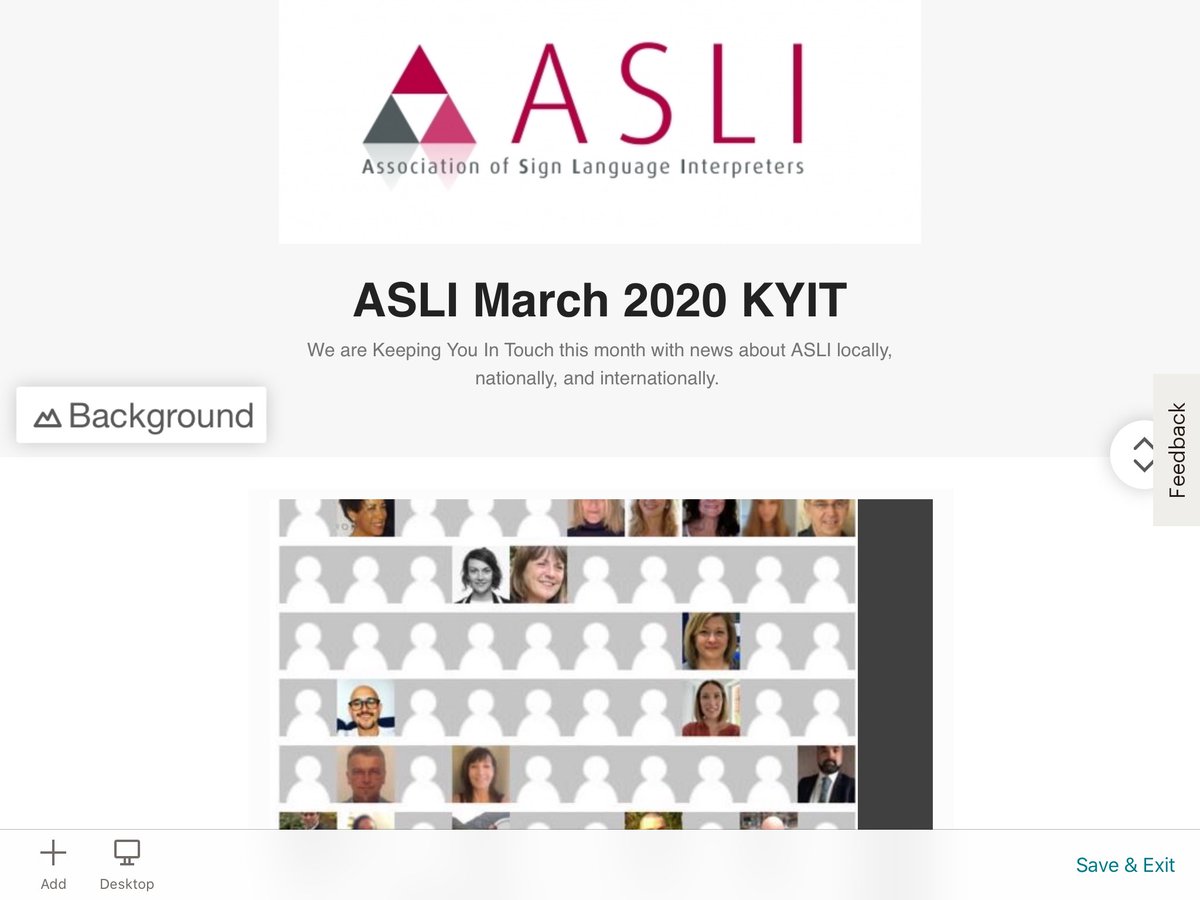 ASLIuk's tweet photo. Working on #KYIT It will be arriving in your in boxes this week so you can #KeepInTouch with what’s happening in ASLI https://t.co/bJU3oDv36J