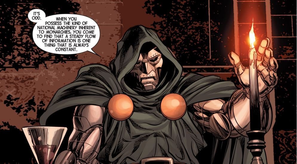 I_am_Doom's tweet photo. Apparently there is a #WarOnTynnara occurring as we speak. Regardless who is the victor they will be weakened for the ordeal and incapable of facing invasion from Doom's forces, should I so choose to take that alien world for myself. #MarvelRP https://t.co/wmgBczhkON