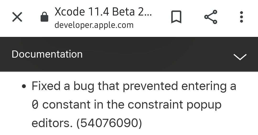 So that 'standard' was a bug 😅