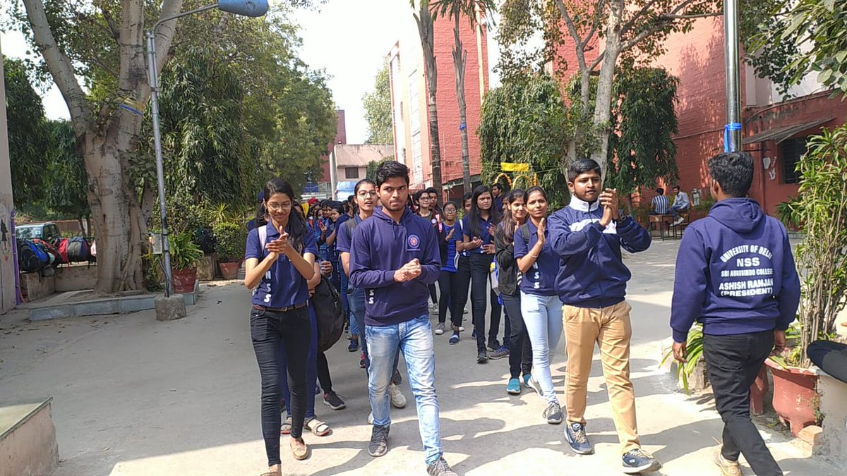 nss_unit_sac's tweet photo. NSS-SAC successfully observed 100th events i.e.(समाप��) of the session (2019-2020) with great enthusiasm,hardwork  dedication of NSS unit.The event आगमन से समापन (एक यादगार सफर) began with marching of nss members with nss clap and taking review of nss work in college premises https://t.co/fCl0PE9hiN